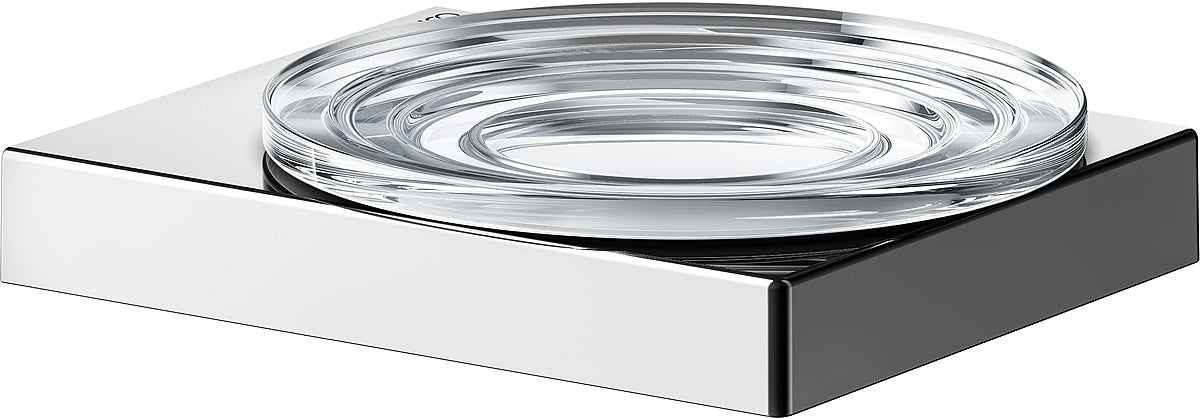 Edition 90 Square Wall-Mount Crystal Soap Dish Holder - Keuco - Perfect Makeup Mirrors