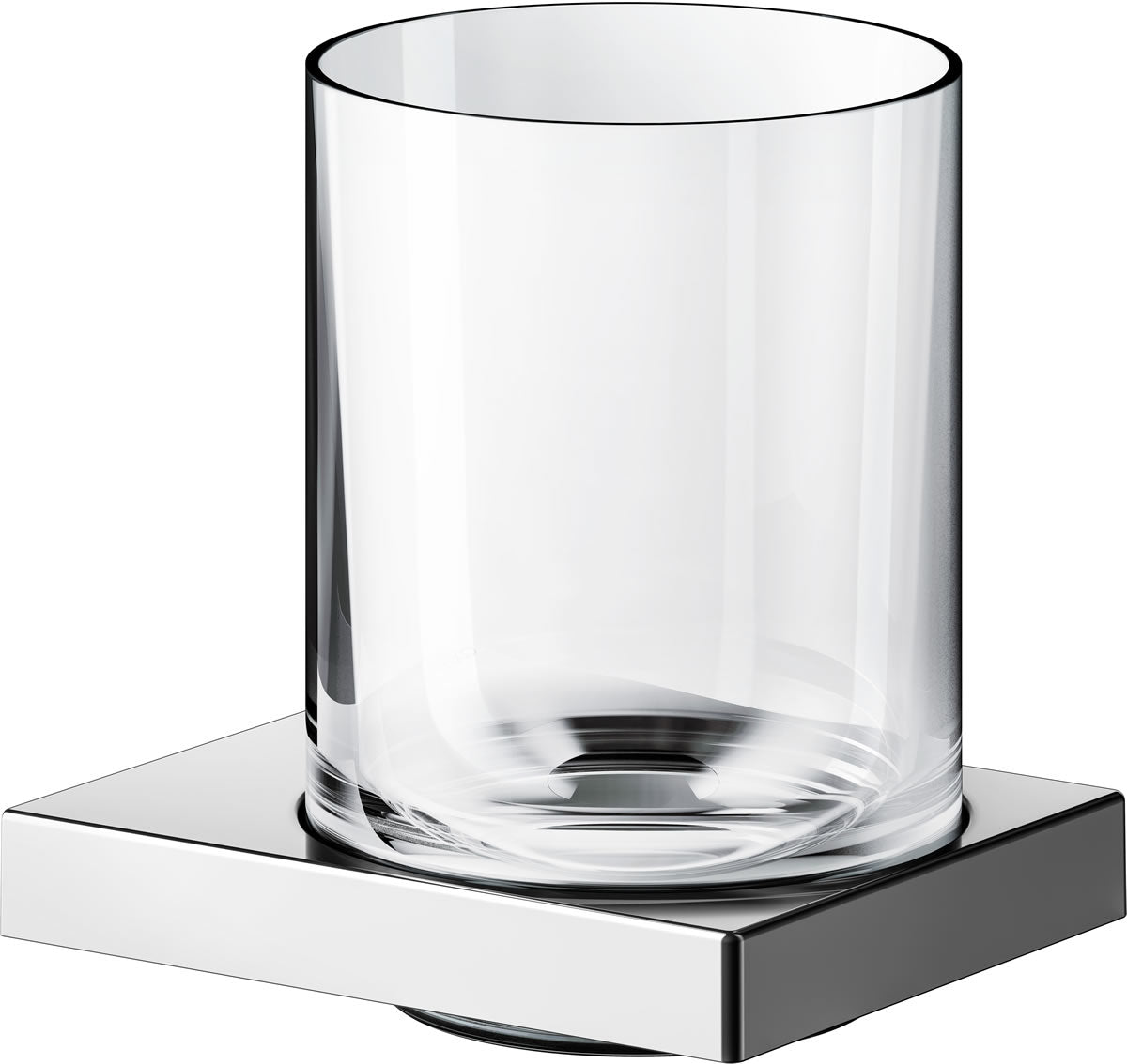 Edition 90 Square Tumbler Holder, Crystal Tumbler - Keuco - Perfect Makeup Mirrors