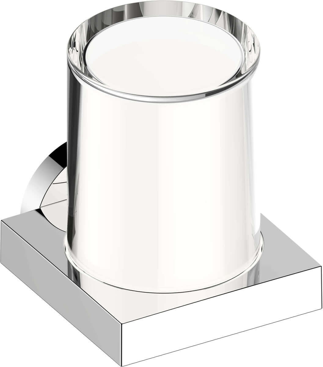 Keuco Edition 90 Bottom-Dispensing Canister, Chrome