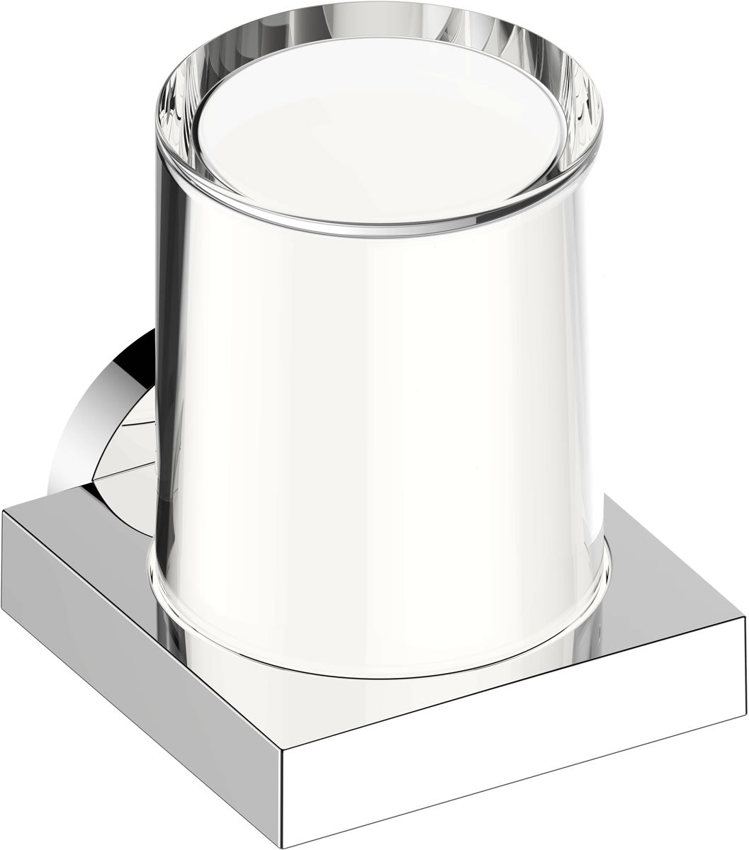 Edition 90 Bottom-Dispensing Canister, Chrome - Keuco - Perfect Makeup Mirrors