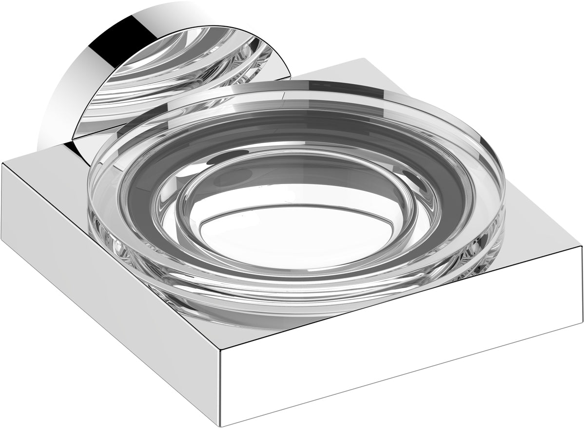 Edition 90 Wall-Mounted Crystal Soap Dish Holder - Keuco - Perfect Makeup Mirrors