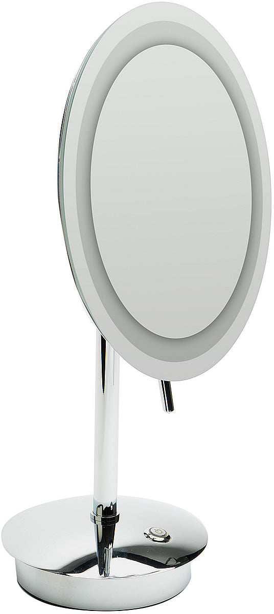 5x LED Frameless Vanity Mirror - Plugs in or Runs on Battery, 2 Finishes - Alfi Brand