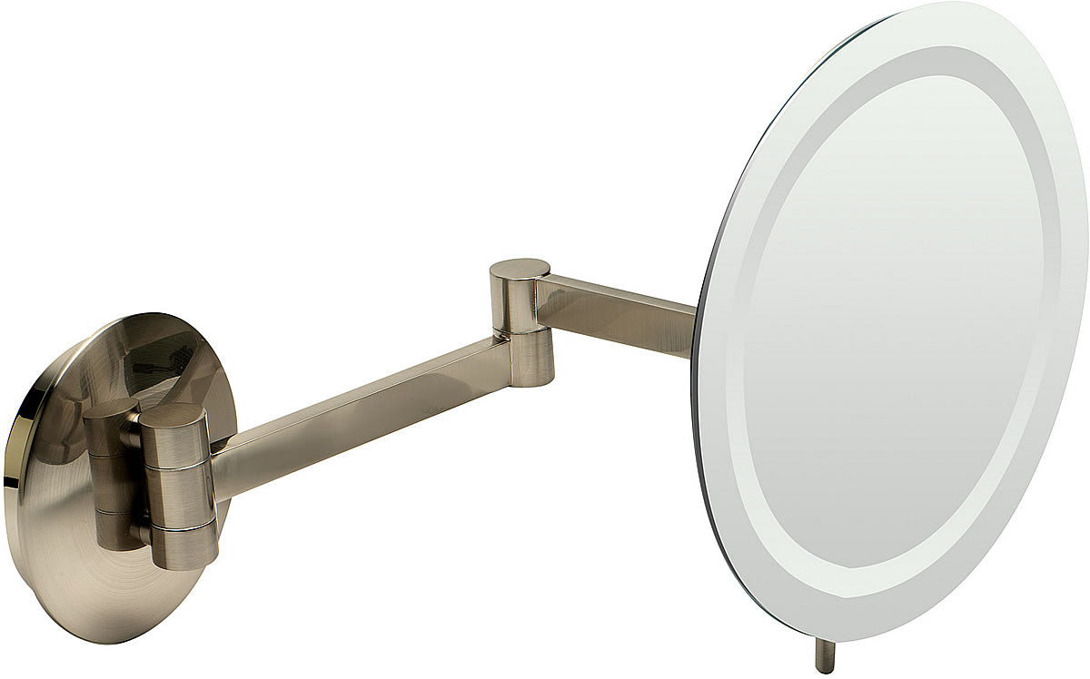 5x LED Hardwired Frameless Makeup Mirror, 2 Finishes - Alfi Brand - Perfect Makeup Mirrors