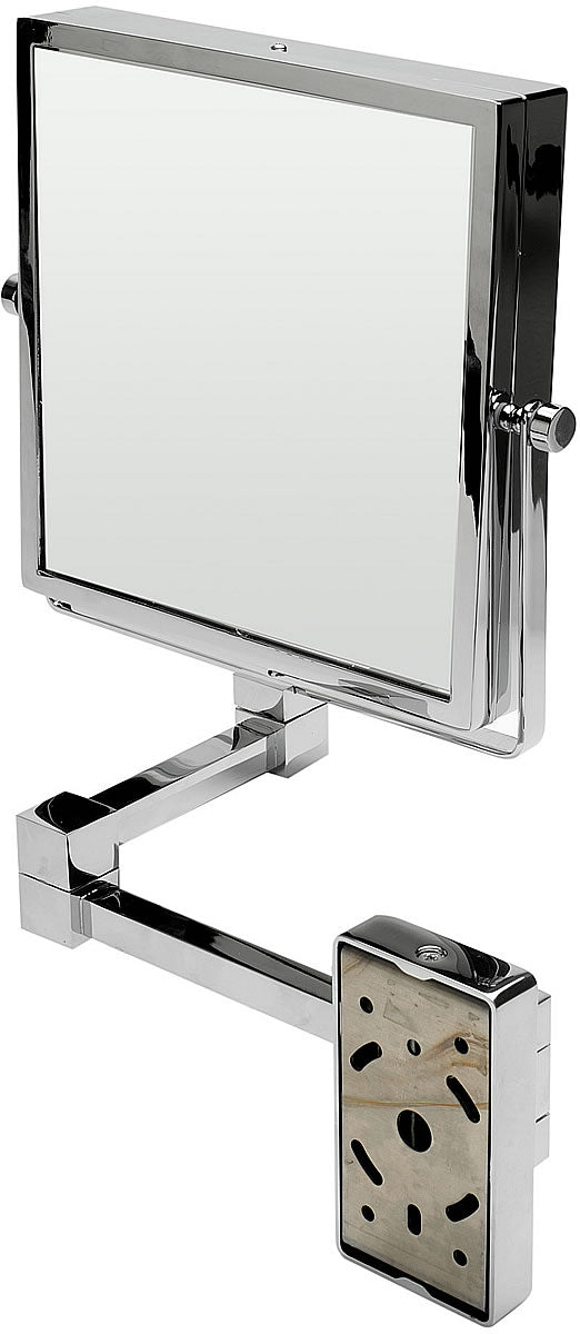 5x/1x Square Magnifying Makeup Mirror - 2 Finishes - Alfi Brand - Perfect Makeup Mirrors