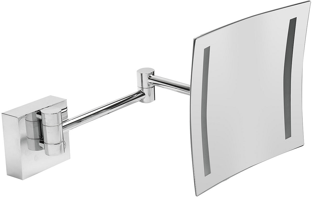 Full 14.5" extension and dual LED lighting. Polished Chrome.