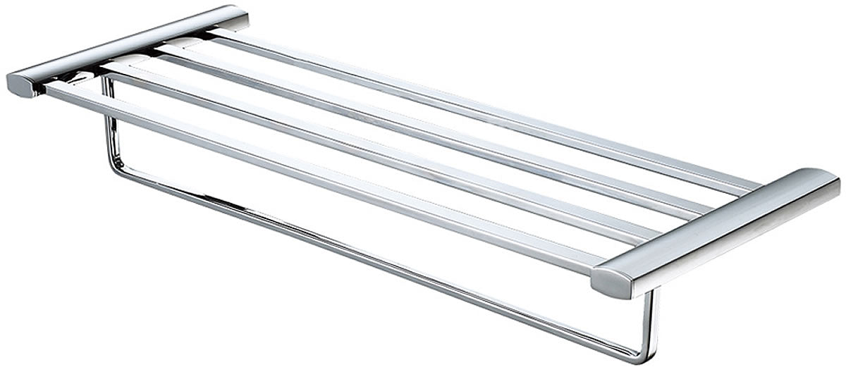 24" Towel Bar and Shelf, 2 Finishes - Alfi Brand - Perfect Makeup Mirrors
