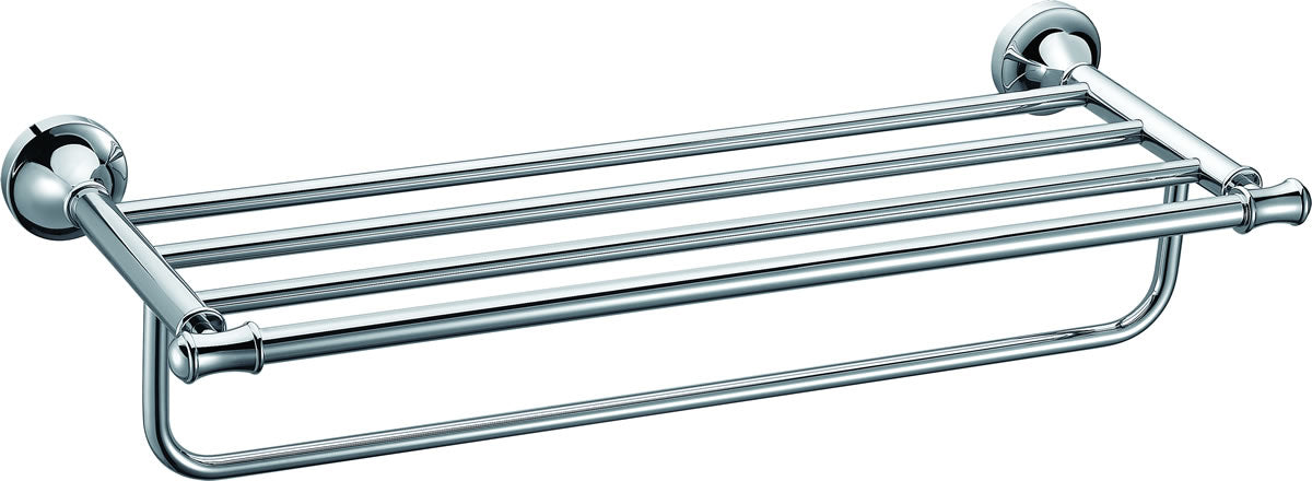 23" Traditional Towel Bar and Shelf, Polished Chrome - Alfi Brand