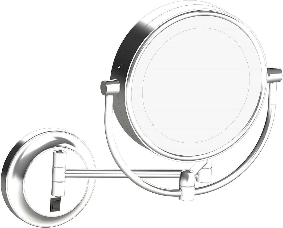 Polished Chrome - Our #1 Best-Selling mirror. This is larger than expected, so measure before you buy.