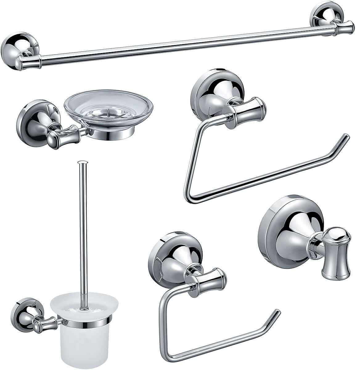 Alfi brand 6-Piece Matching Accessory Set, AB9521, 3 Finishes