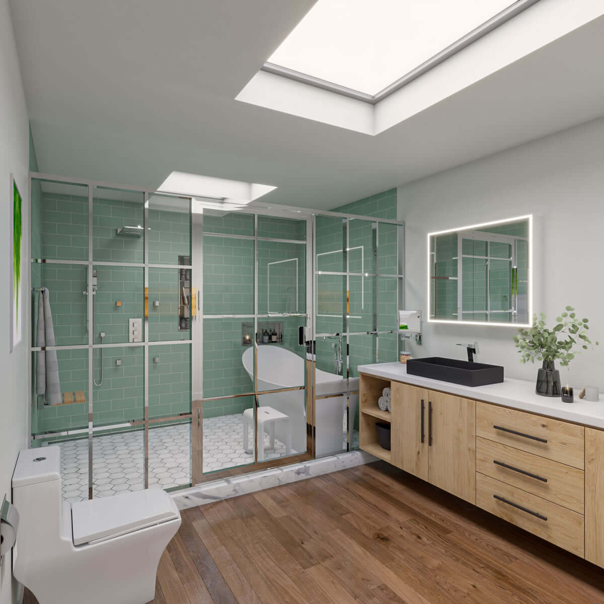 Alfi brand Recessed Stainless Steel Toilet Paper Roll Holder - Polished Stainles Steel