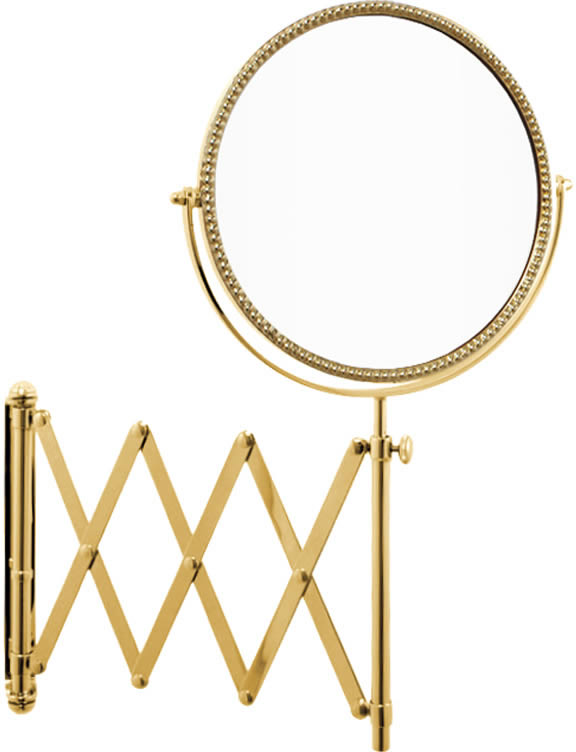 Pantograph 3x/1x Extension Makeup Mirror - Cristal & Bronze - Perfect Makeup Mirrors