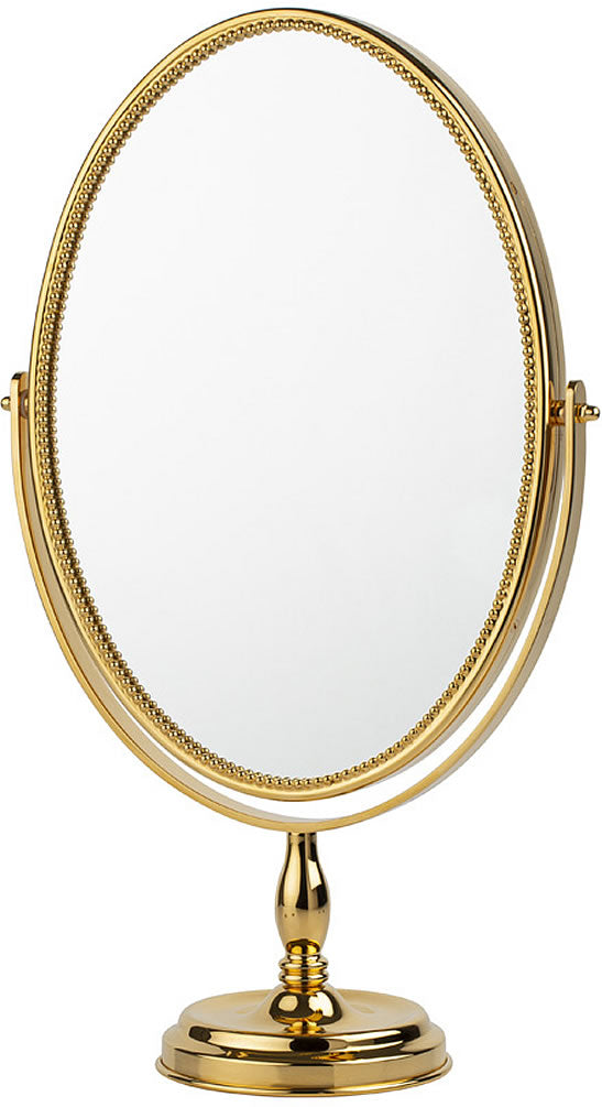 3x/1x Reversible Vanity Mirror - Pearl or Corded Frame - Cristal & Bronze - Perfect Makeup Mirrors