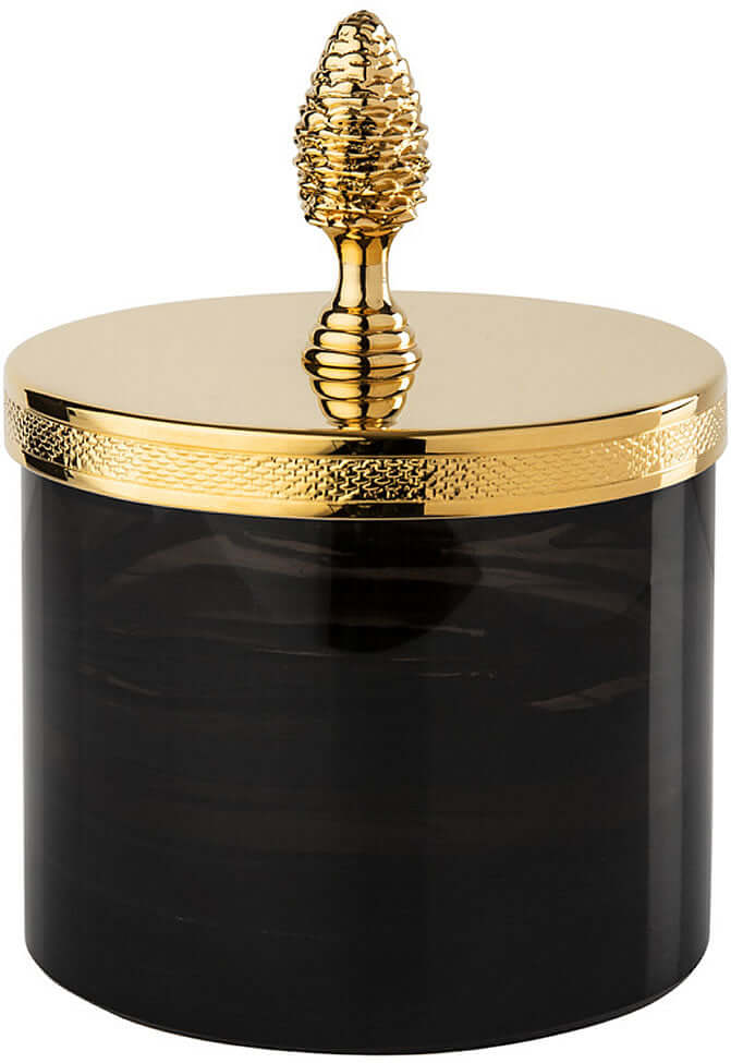 Large Q-Tip Jar, Pinecone handle