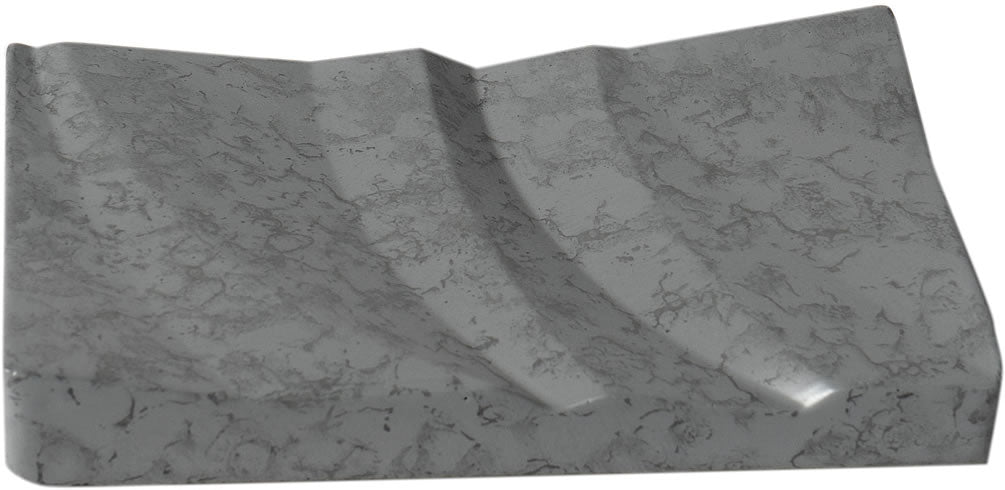 ABCO1019 4-Piece Solid Concrete Gray Matte Bathroom Accessory Set - Alfi brand