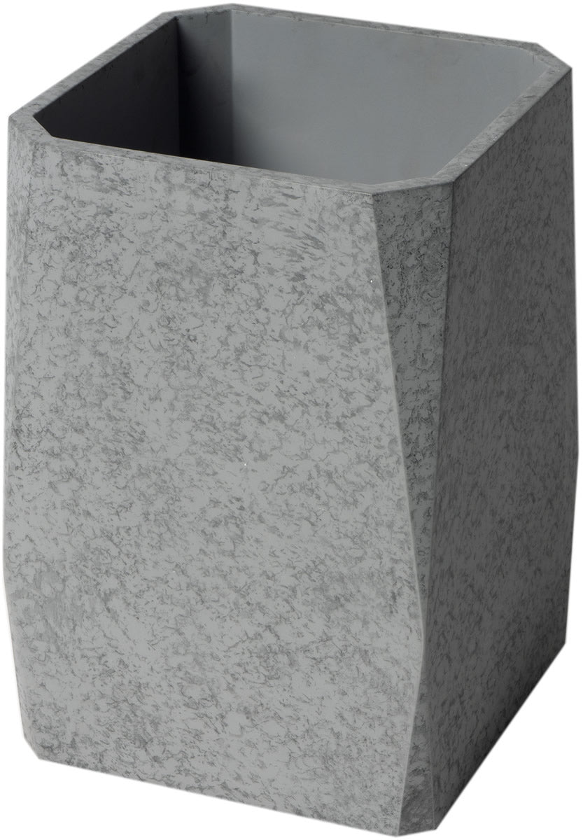 ABCO1045 12" x 8" Concrete Gray Matte Bathroom Waste Bin - Alfi brand - Perfect Makeup Mirrors
