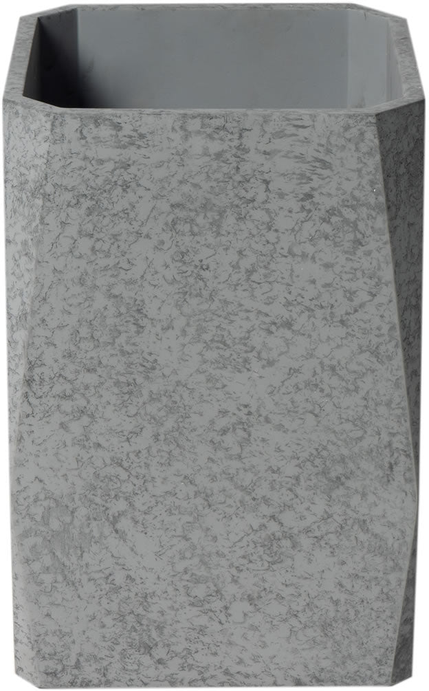 ABCO1045 12" x 8" Concrete Gray Matte Bathroom Waste Bin - Alfi brand - Perfect Makeup Mirrors