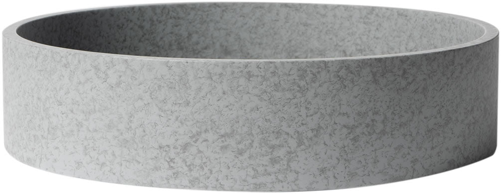 ALFI brand ABCO17R 17" Round Solid Concrete Above-Mount Bathroom Sink