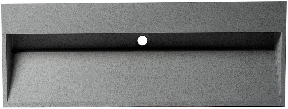 ALFI brand ABCO48TR 48" Solid Concrete Above-Mount Trough Sink for the Bathroom