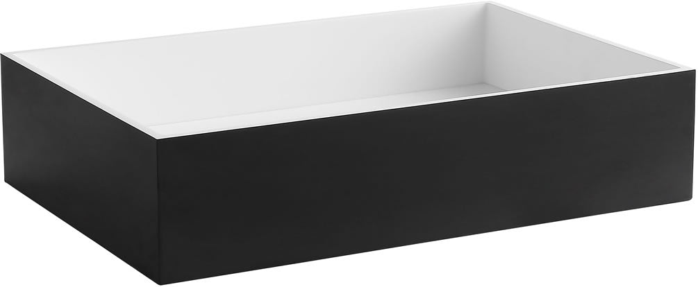 Rectangular Resin Sink Matte Black