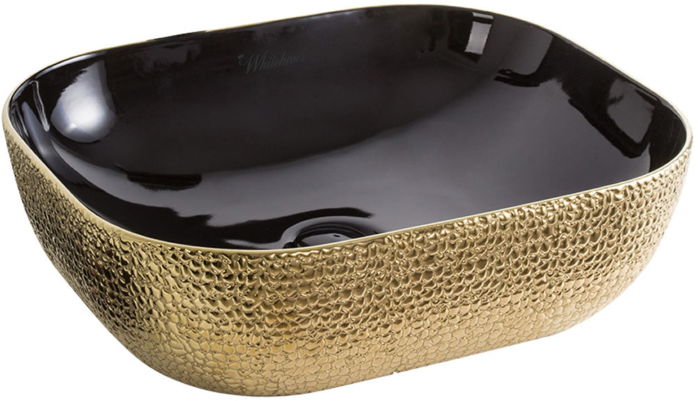 Black/Gold Embossed