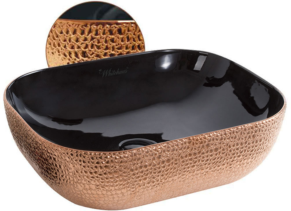 Black/Copper Embossed