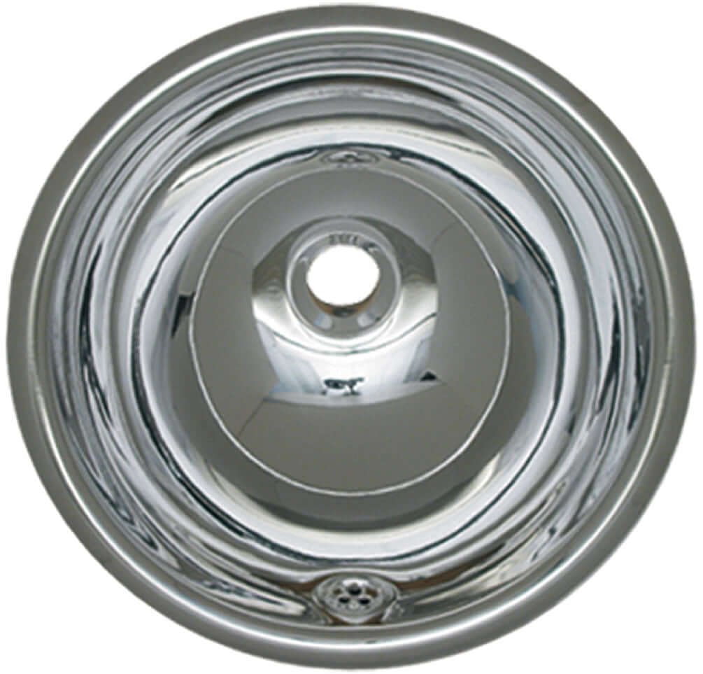 Polished Stainless Steel Drop-In Basin