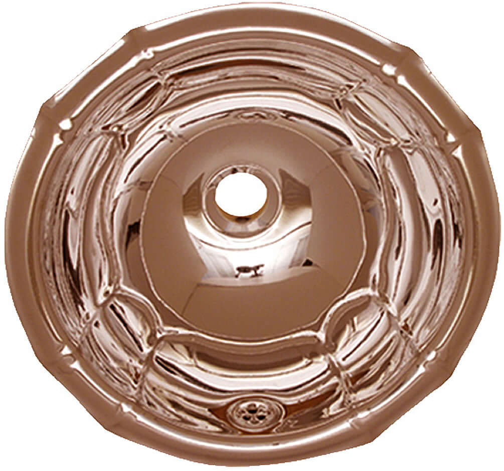 Fluted Polished Copper Drop-In Sink – Whitehaus - Perfect Makeup Mirrors