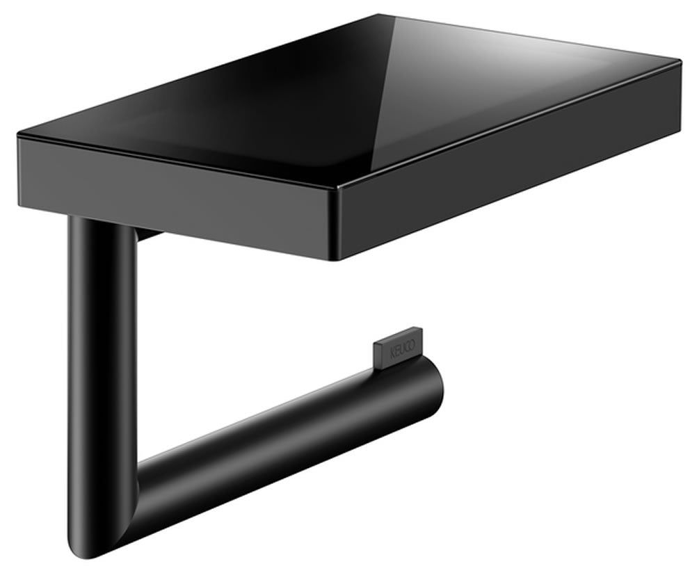 Reva Collection Toilet Paper Holder with Shelf - 2 Fnishes - Keuco - Perfect Makeup Mirrors