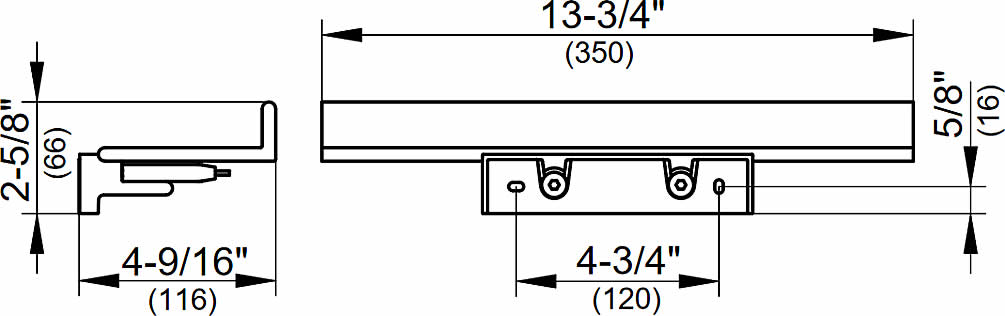 Keuco Reva Shower Shelf with or without Squeegee, 2 Fnishes