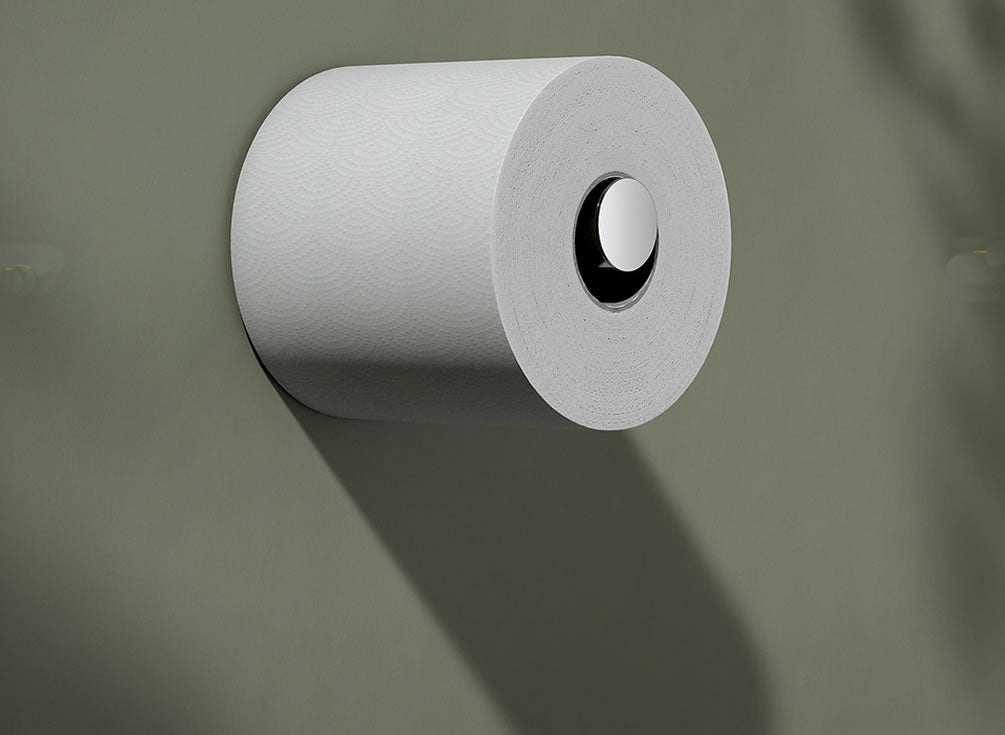 Reva Collection Spare Toilet Paper Roll Holder - 2 Fnishes - Keuco - Perfect Makeup Mirrors