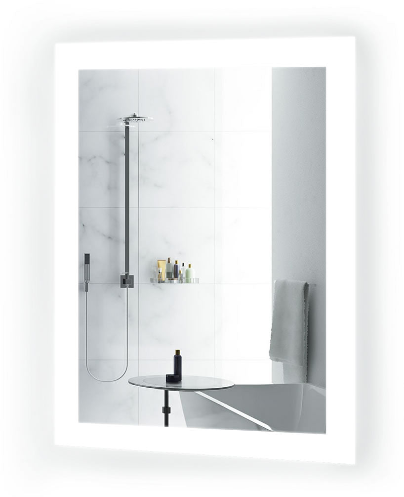 Bijou Small LED Bathroom Mirror (2 Sizes) – Krugg Reflections - Perfect Makeup Mirrors