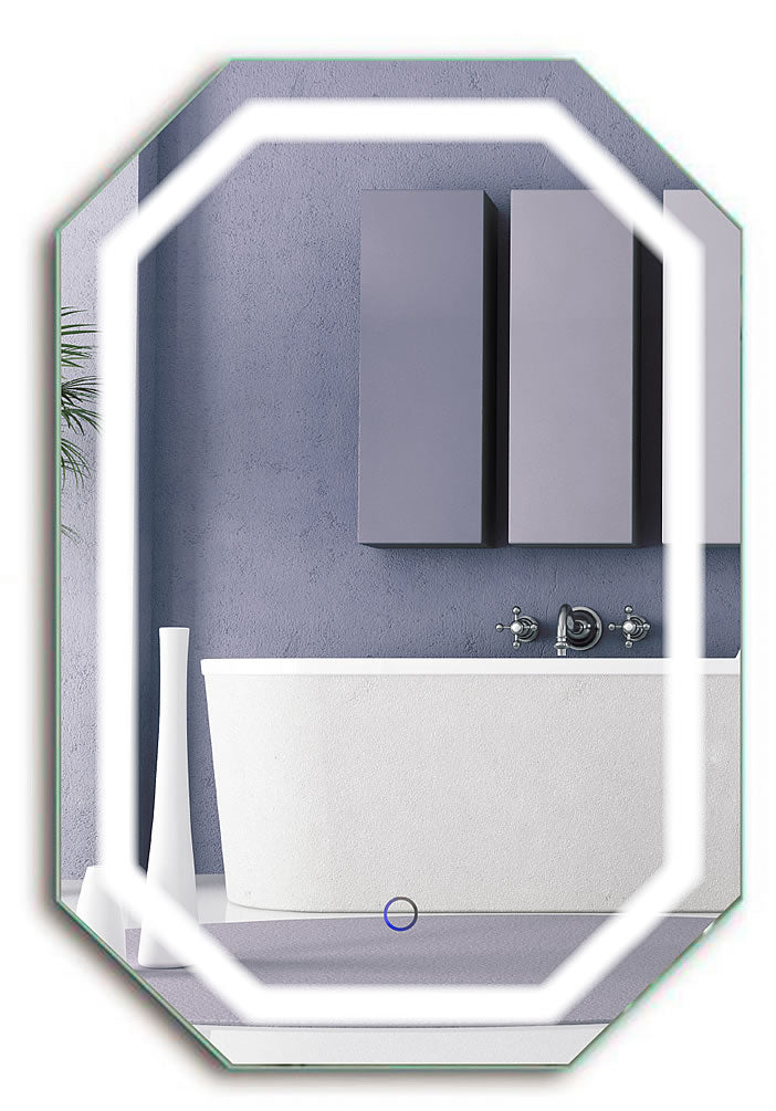Tudor Octagon LED Bathroom Mirror – Krugg Reflections
