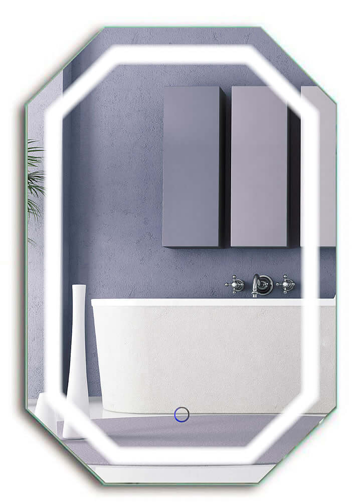 Tudor Octagon LED Bathroom Mirror – Krugg Reflections - Perfect Makeup Mirrors