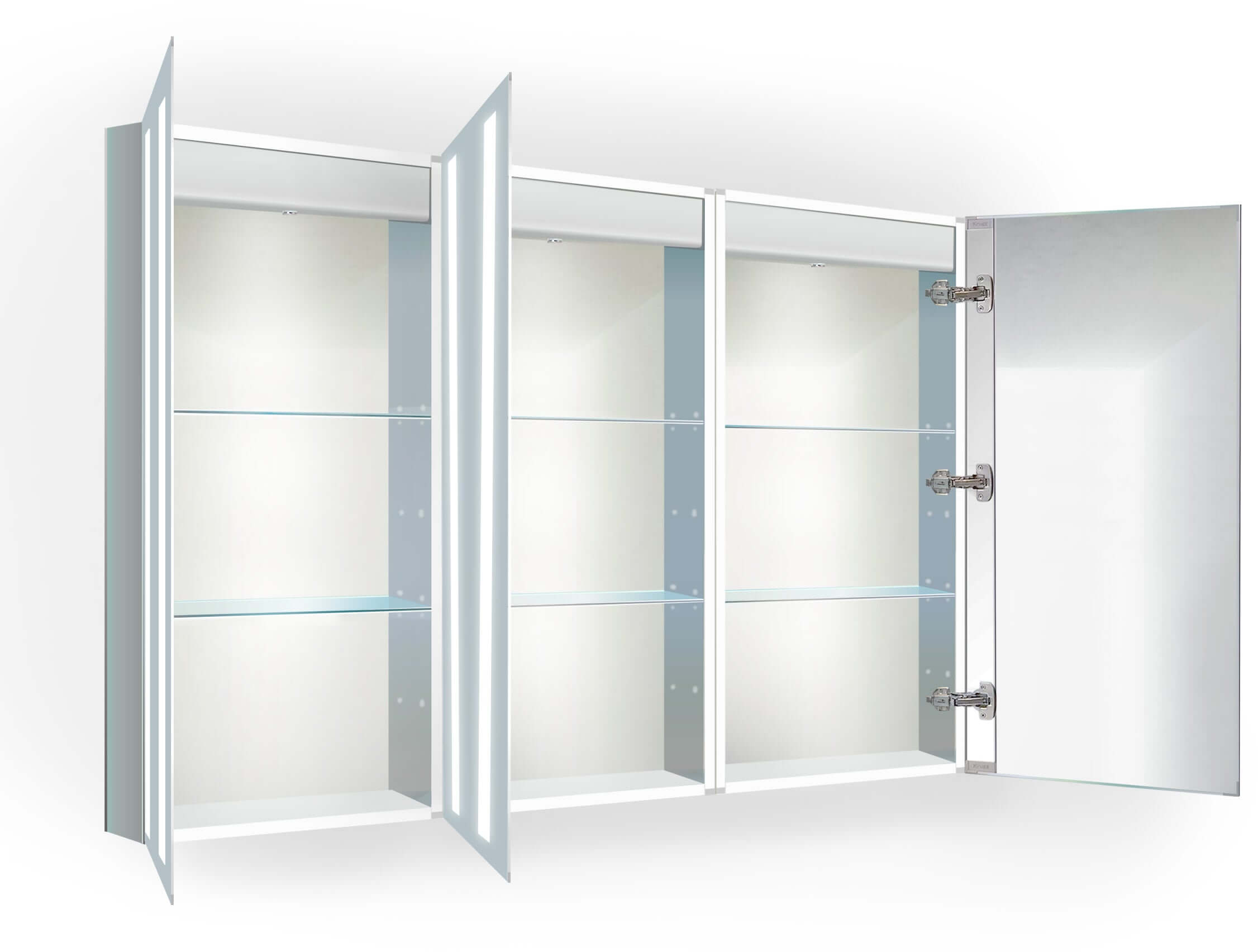 45" x 30" High Left, Left, Right Hinged