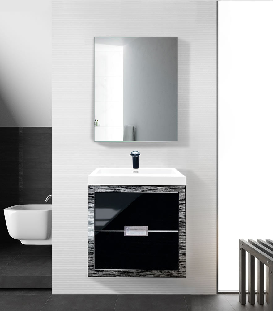 Krugg Reflections Svange LED Medicine Cabinets with Defogger & Dimmer - 24" Wide, 3 Heights