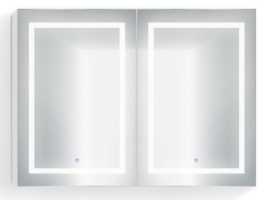 Svange 48" LED Cabinet w/ Dimmer & Defogger – Krugg Reflections - Perfect Makeup Mirrors