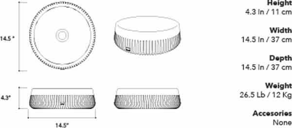 Konkretus Custom Made PAPUA 01 Concrete Round Above-Mount Sink in 13 Colors