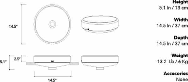 Konkretus Custom Made UBUD 01 Above-Mount Concrete Bathroom Sink in 13 Colors