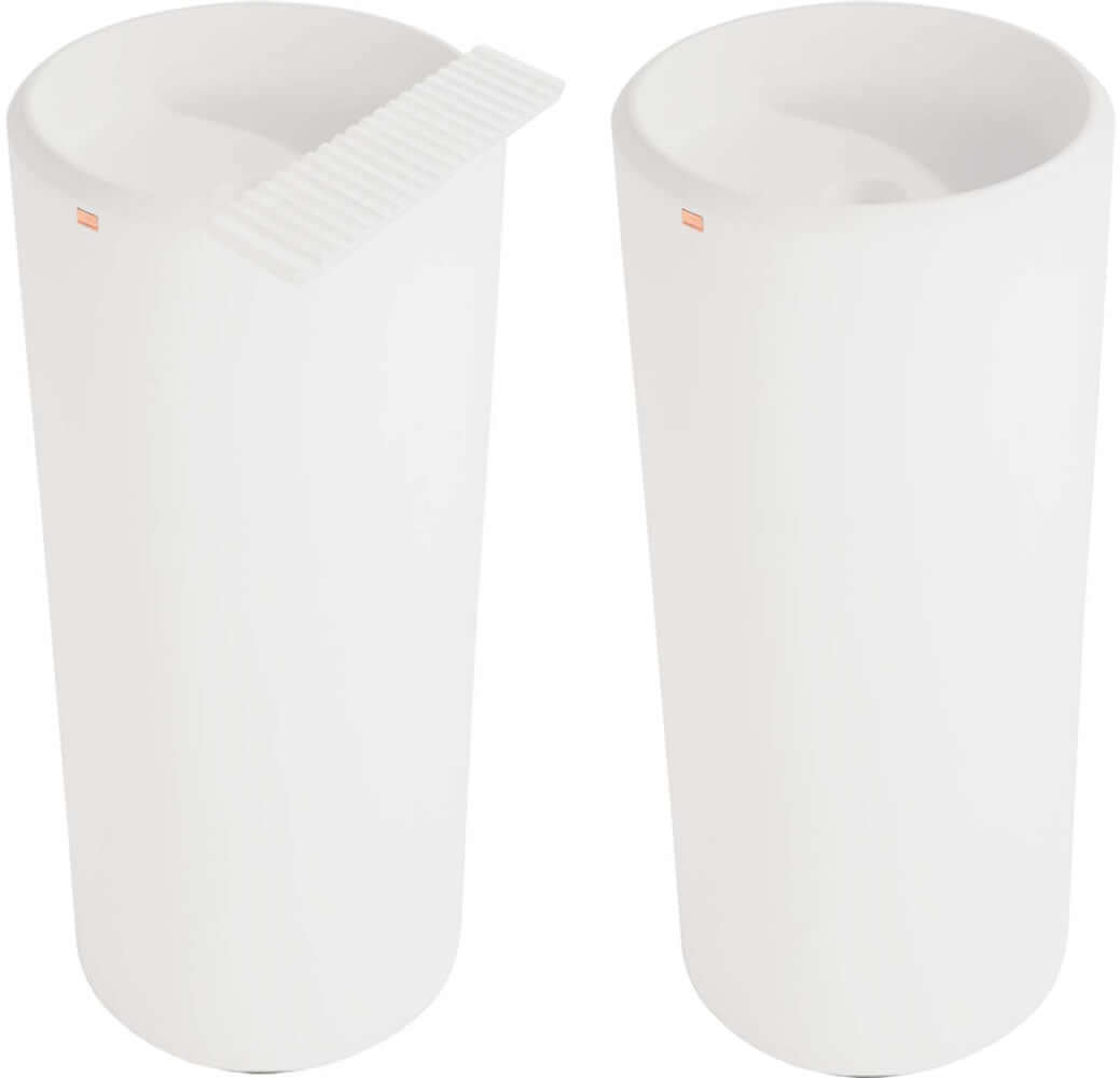 Tulum (White) - Shown with optional Tray (left)