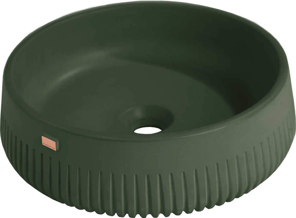 PAPUA 01 Round Concrete Sink – 13 Colors - Konkretus - Perfect Makeup Mirrors