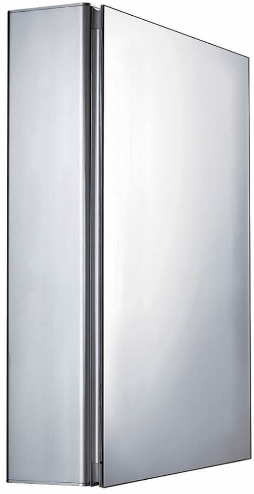 Medicinehaus 1-Door Mirrored Cabinet – Whitehaus - Perfect Makeup Mirrors