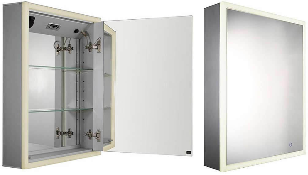 Whitehaus Musichaus Surface Mount 1-Door Entertainment Medicine Cabinet