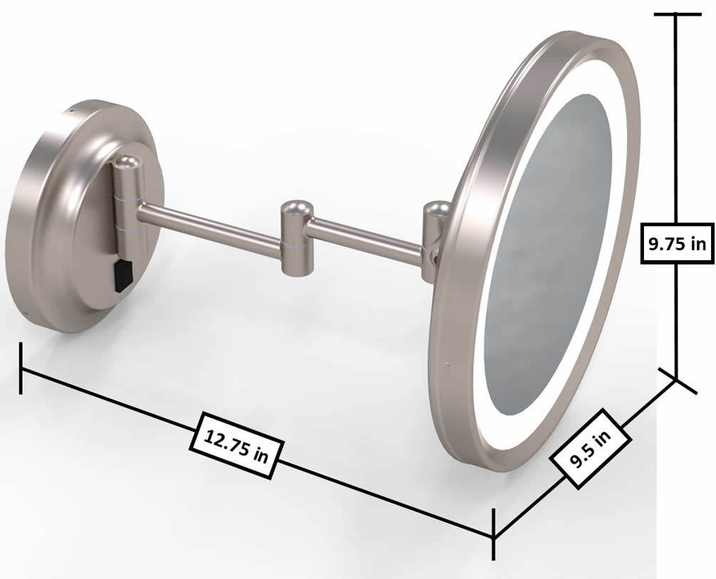 Dimensions Extended - Brushed Nickel