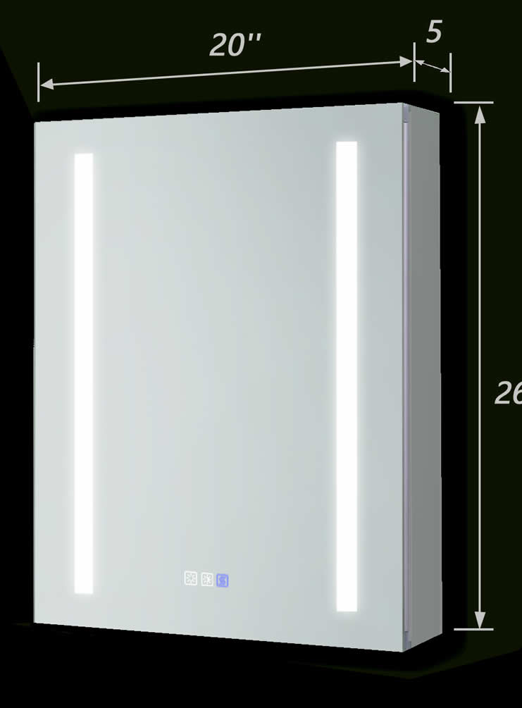 24" LED Medicine Cabinet L/R Hinged – Mirror Luxe - Perfect Makeup Mirrors