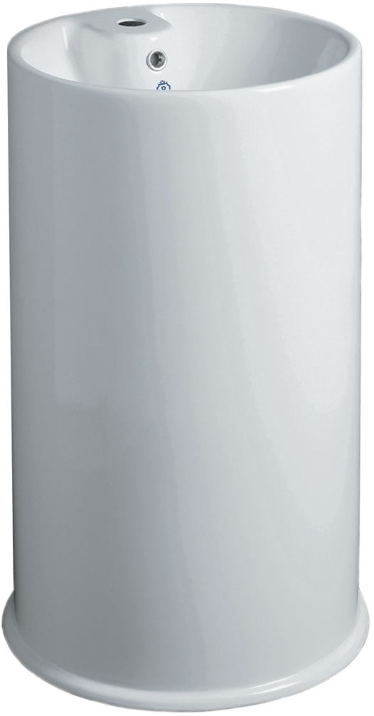 Whitehaus Brittania Pedestal Sink for Single Hole Faucet