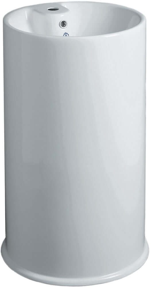 Brittania Pedestal Sink for Faucet – Whitehaus - Perfect Makeup Mirrors