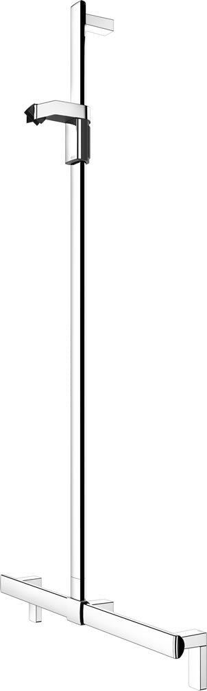 Silver Anodized Aluminum with Polished Chrome Accents -similar appearance for all 3 widths.