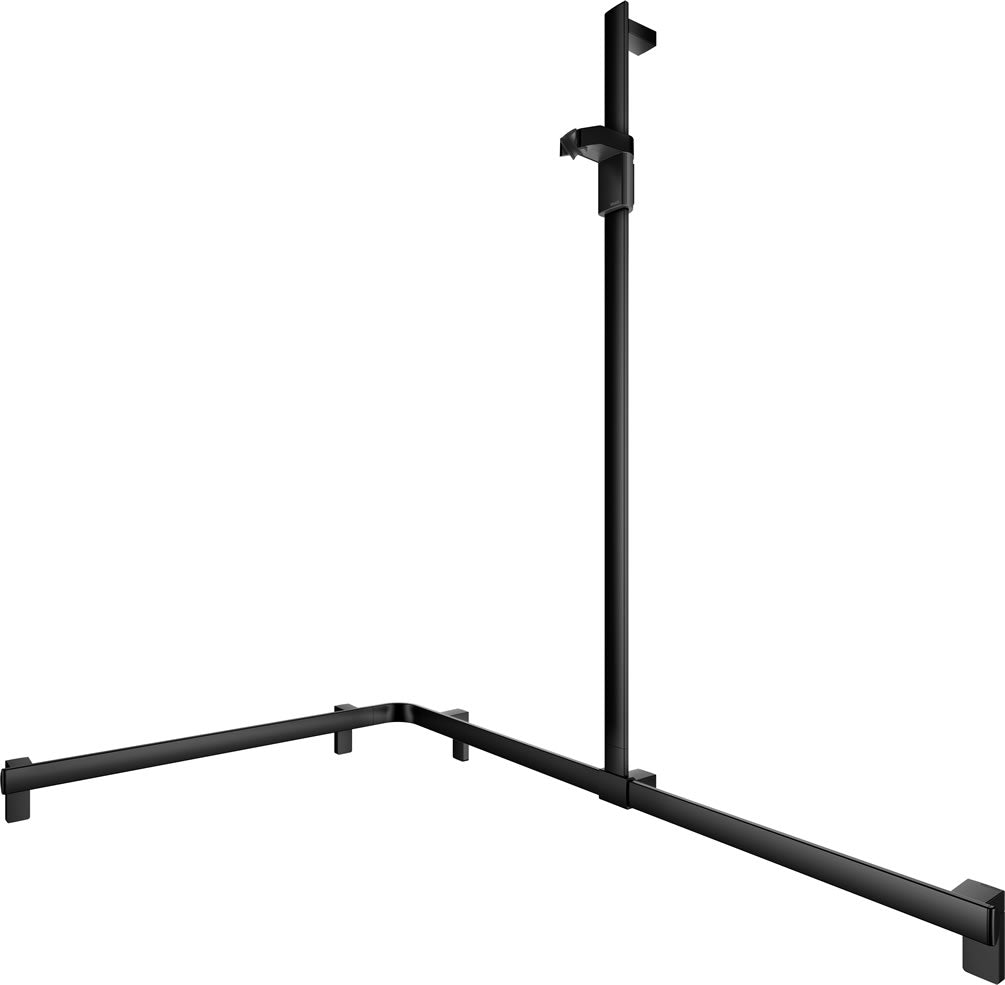 Axess Corner Shower Sliding Rail System with Hand Shower Bracket, Right-Hand or Left-Hand - Keuco - Perfect Makeup Mirrors