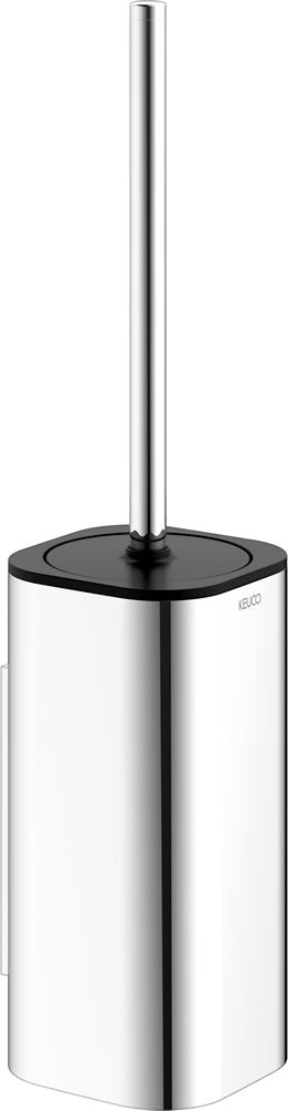 Edition Actis Wall-Mount Toilet Brush Set, Polished Chrome or Matte Black - Keuco - Perfect Makeup Mirrors