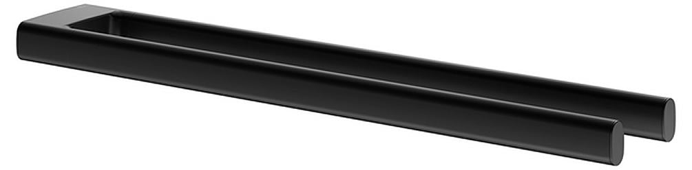 Edition Actis Double Towel Holder, 2 Sizes, Polished Chrome or Matte Black - Keuco - Perfect Makeup Mirrors